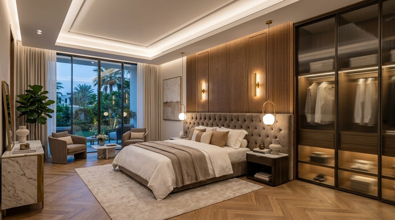 Designer Wardrobe and Master Suite by V2DO Interiors