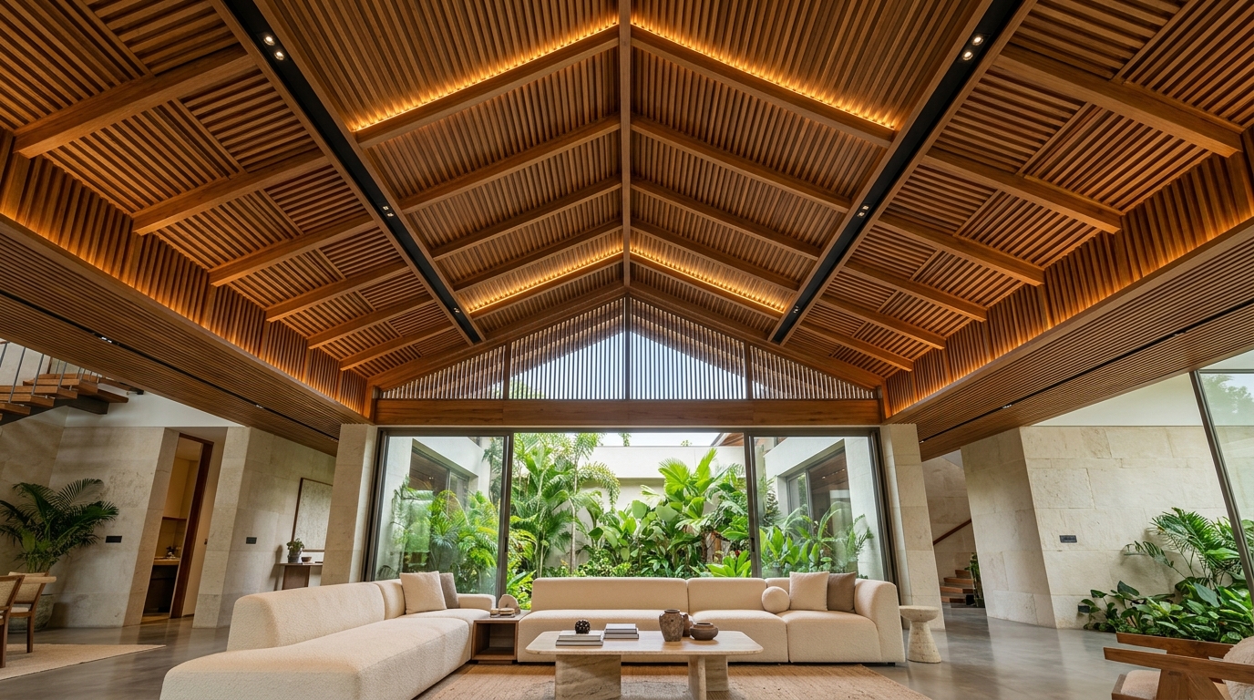 Wooden Rafter Ceiling Nagercoil