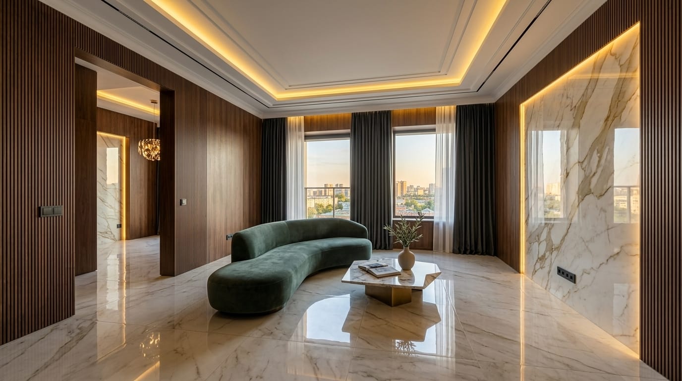 Transformed Luxury Living Space by V2DO Interiors