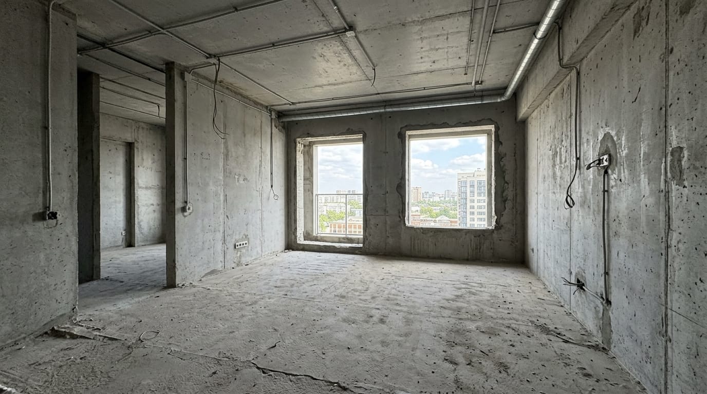 Bare Shell Room Before Interior Design